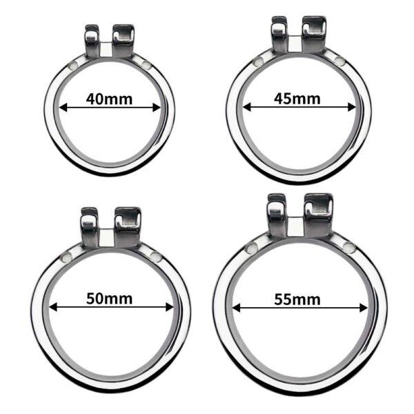 additional chastity ring curved in all sizes front view